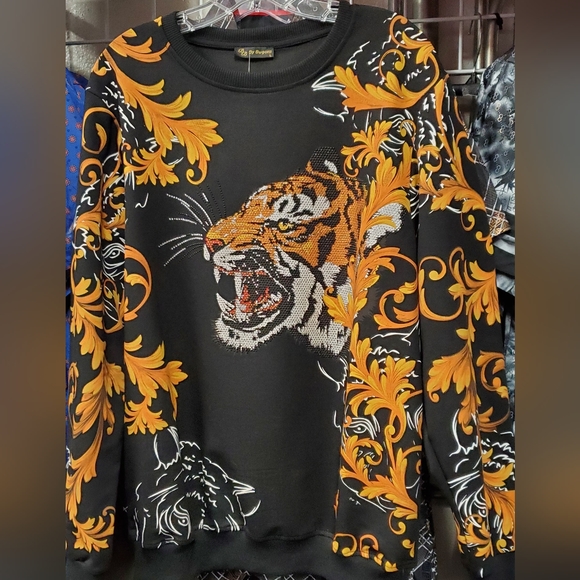 Leopard Baroque Rhinestone Sweater - Picture 4 of 5